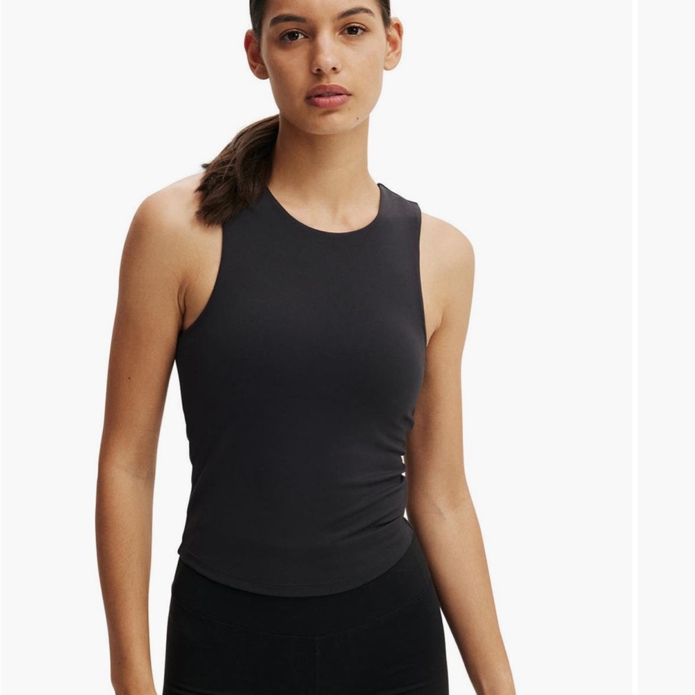 Cotton On Body Ultra Soft Racer Tank Top Qty 2 Size M Black